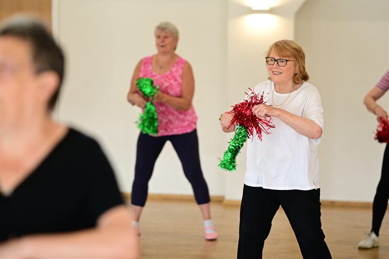 A Timeless Together Fitness class in progress